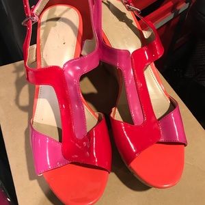 Marc Fisher colorful wedges/no box never worn